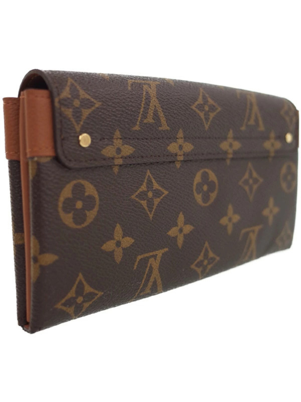 Louis Vuitton Portefeuille Elyse Wallet Bi Long Monogram fold Brown
